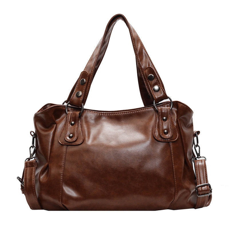 Bolso tote de hombro retro y casual
