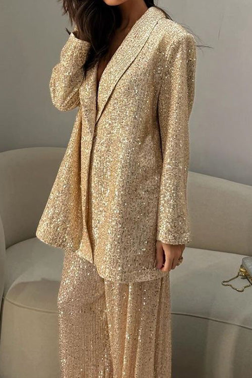 Blazer de lentejuelas