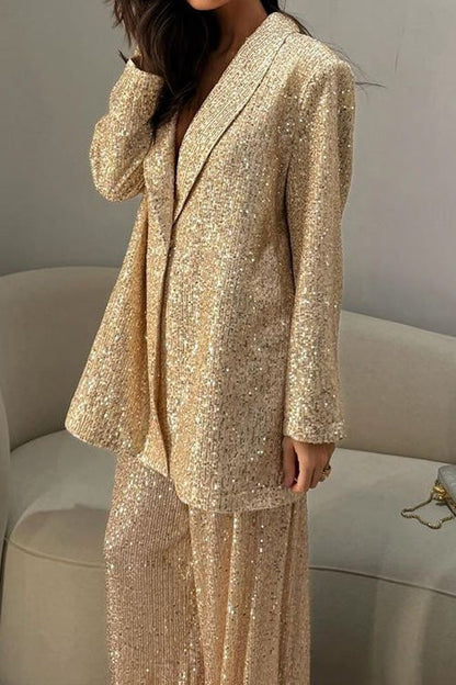Blazer de lentejuelas