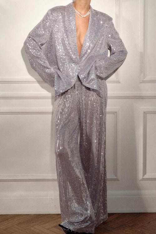 Blazer de lentejuelas