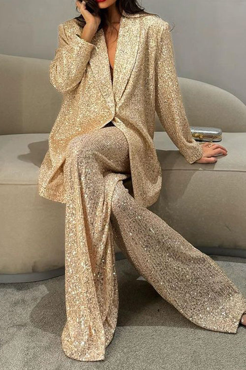 Blazer de lentejuelas