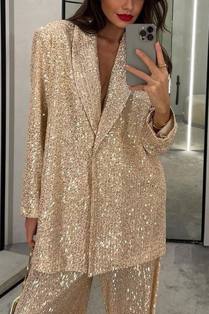 Blazer de lentejuelas