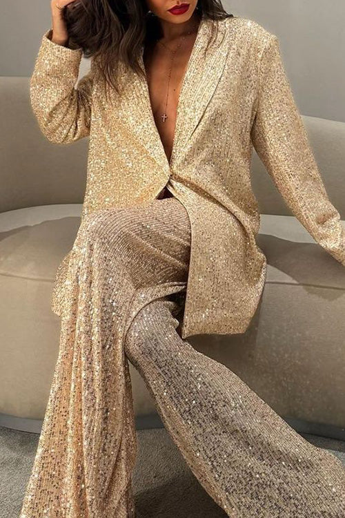 Blazer de lentejuelas