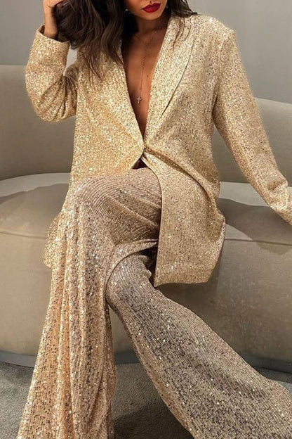Blazer de lentejuelas