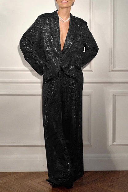 Blazer de lentejuelas