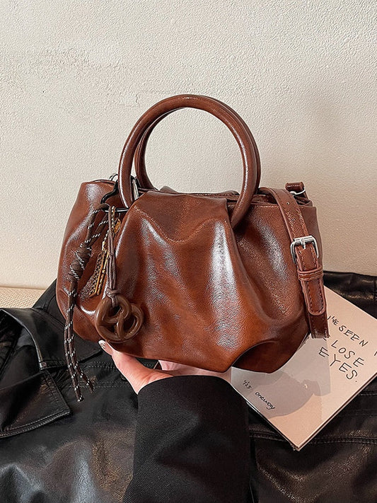Bolso bandolera ligero plisado tipo nube