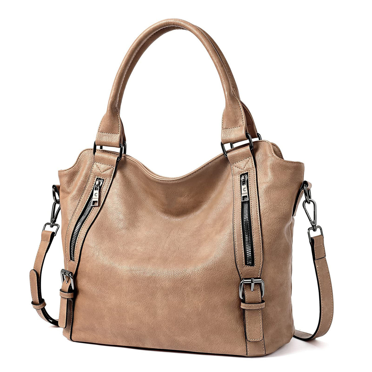 Bolso tote bandolera de hombro retro de gran capacidad