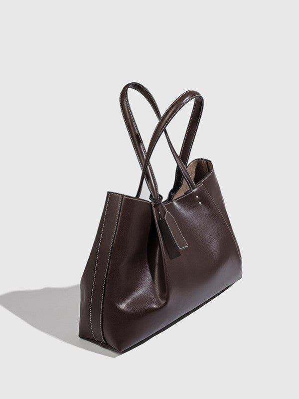 Bolso tote de gran capacidad con textura de alta calidad