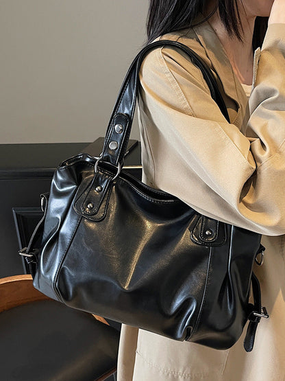 Bolso tote de hombro retro y casual
