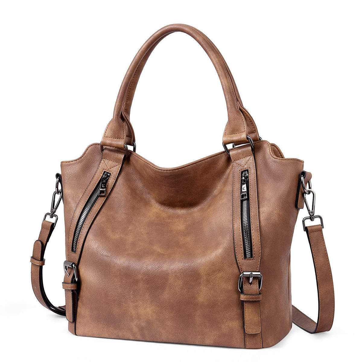 Bolso tote bandolera de hombro retro de gran capacidad