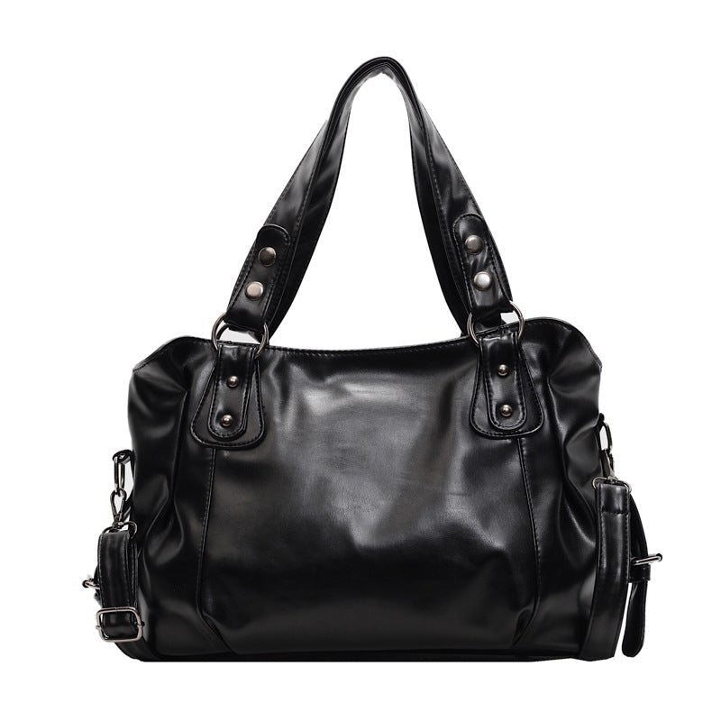 Bolso tote de hombro retro y casual