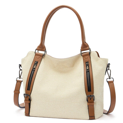 Bolso tote bandolera de hombro retro de gran capacidad