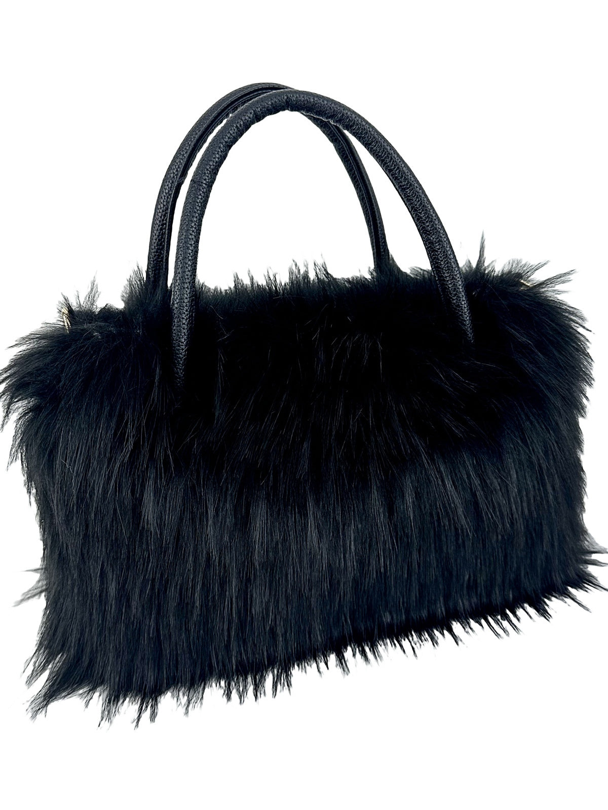 Bolso bandolera de pelo con cadena