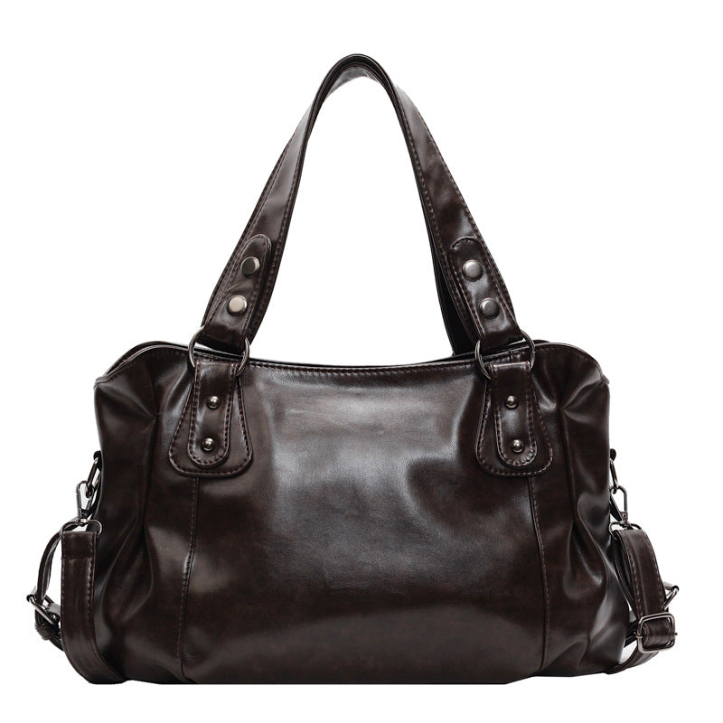 Bolso tote de hombro retro y casual