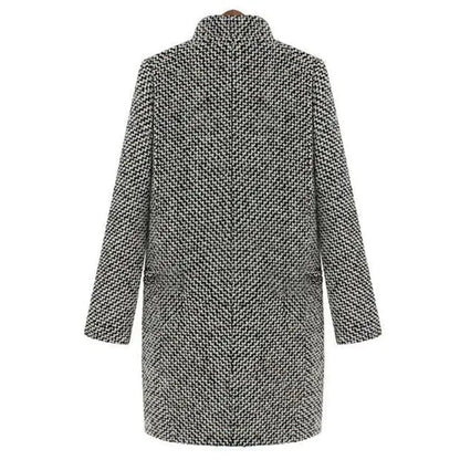 Abrigo 3/4 de lana para mujer