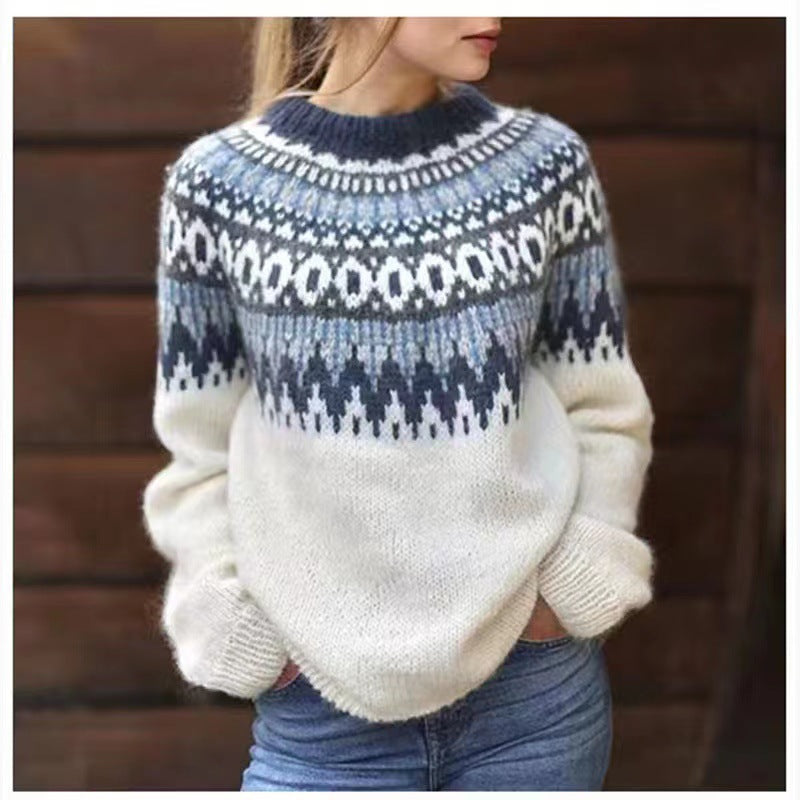 Jersey grueso casual para mujer