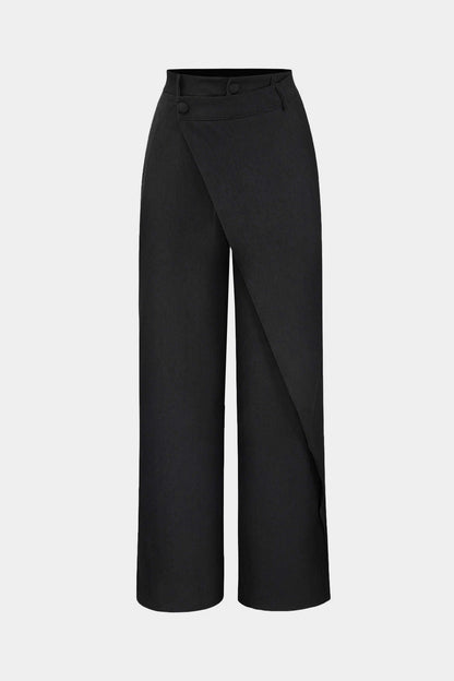 Oaklyn Pantalones Rectos con Drapado Moderno