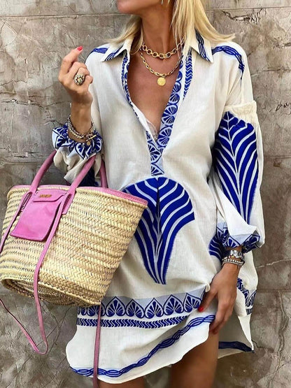 Minivestido de vacaciones con estampado original