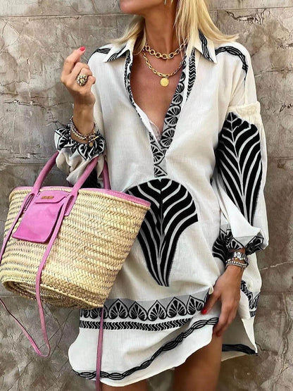 Minivestido de vacaciones con estampado original