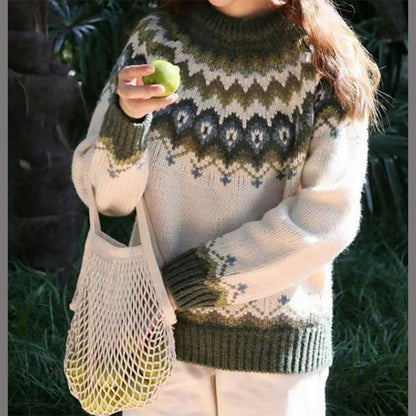 Jersey grueso casual para mujer