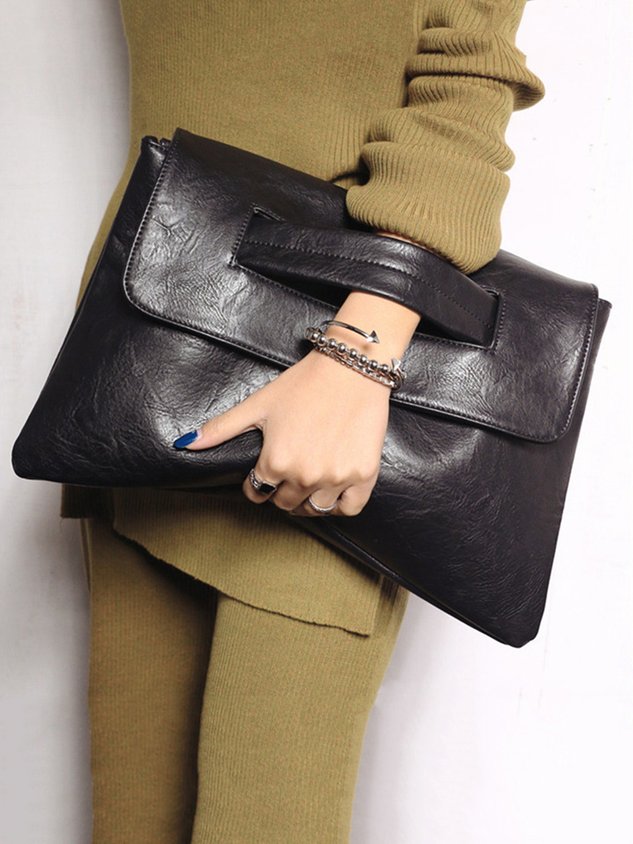Bolso clutch magnético de gran capacidad con correa bandolera