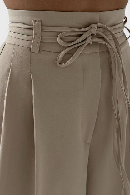 Sophie Pantalones de pierna ancha con cordones