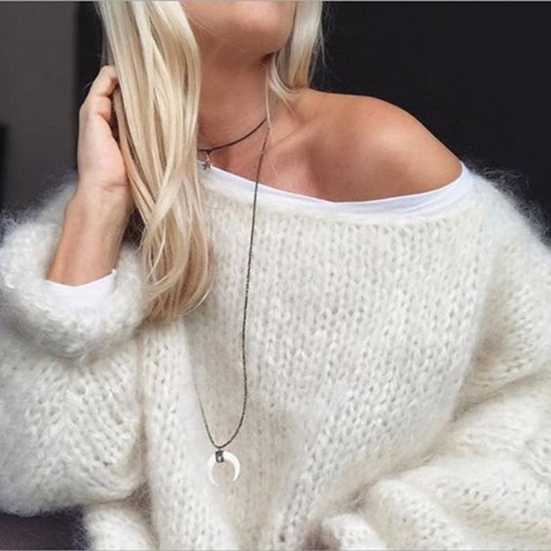 Jersey casual de mohair calado