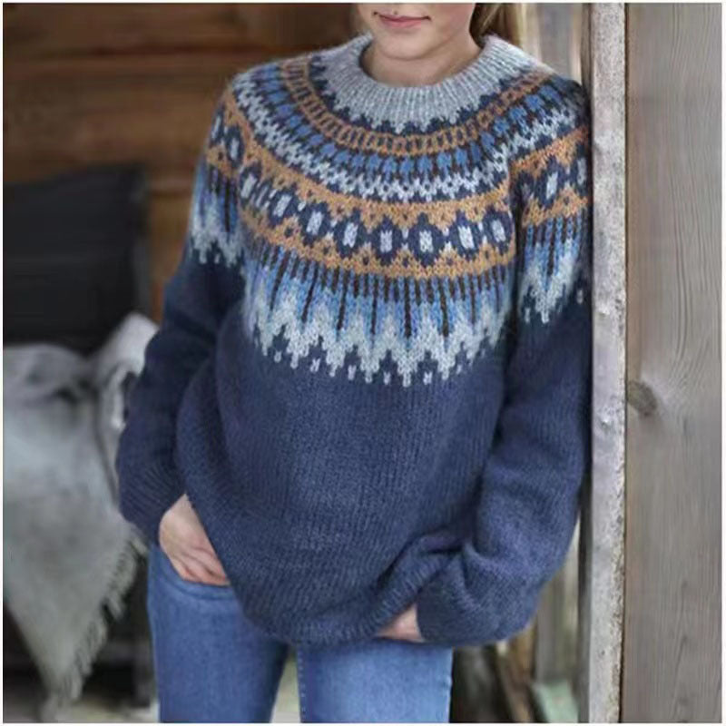 Jersey grueso casual para mujer
