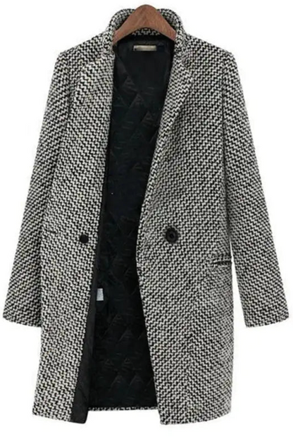 Abrigo 3/4 de lana para mujer