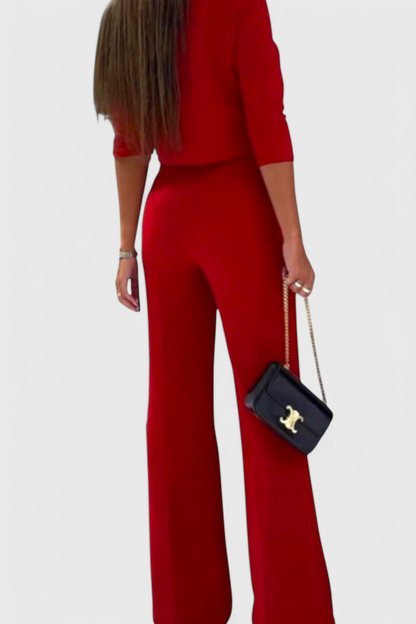 Cleo Conjunto Elegante de Pantalón y Top