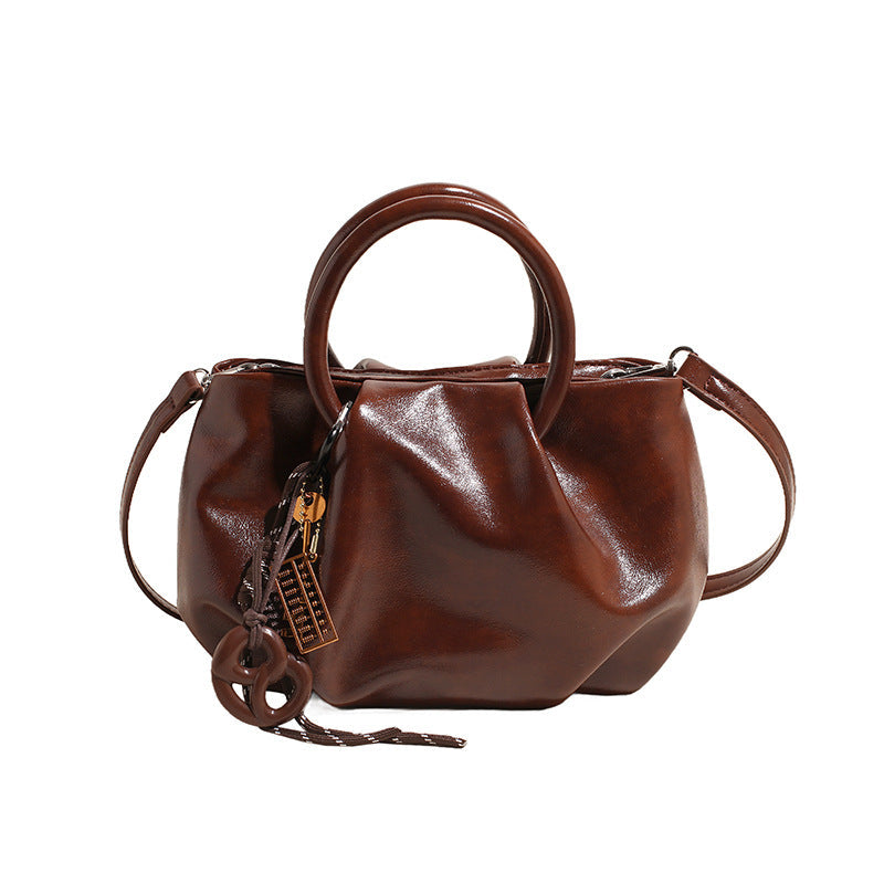 Bolso bandolera ligero plisado tipo nube