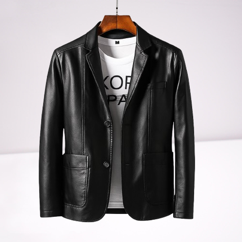 Lucien™ | Blazer de Cuero Vegano Elegante